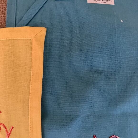 Sur La Table Embroidered Appliqué Rise and Shine Tea Towels Set of 3 NWT - Picture 11 of 15